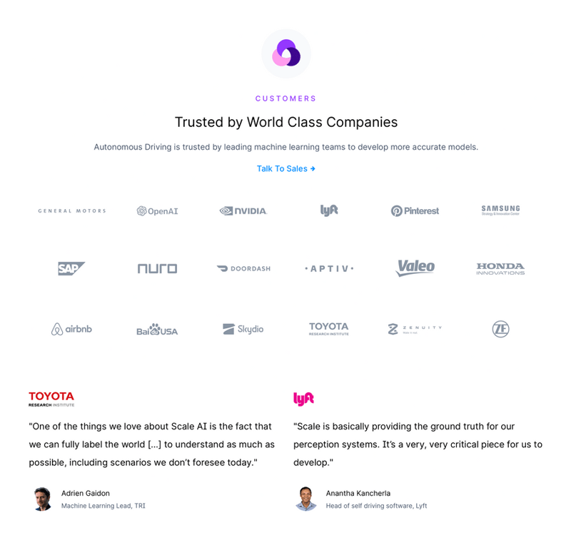 Scale
				testimonial ui component