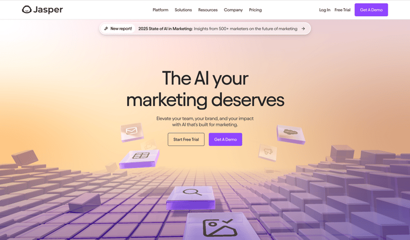 Jasper
				hero section ui component