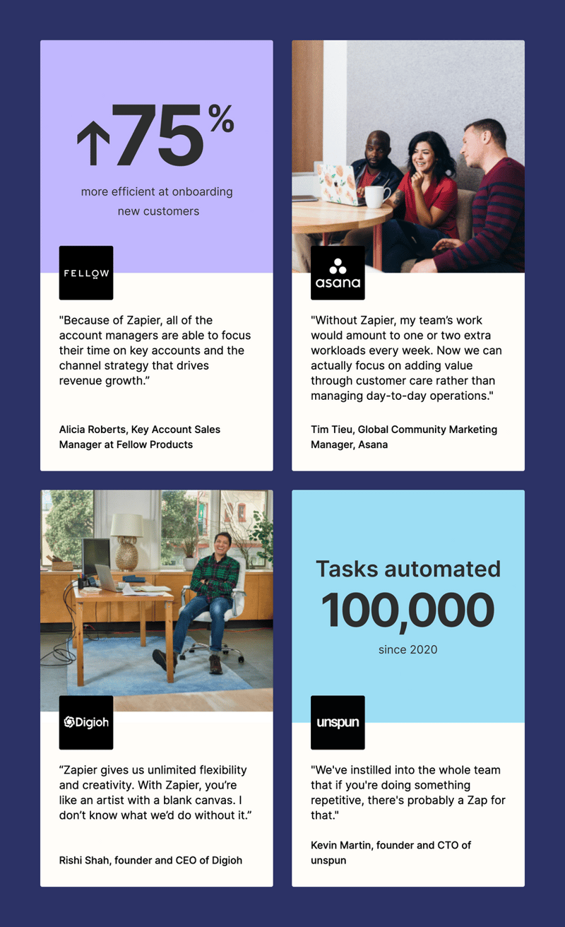 Zapier
				social proof ui component
