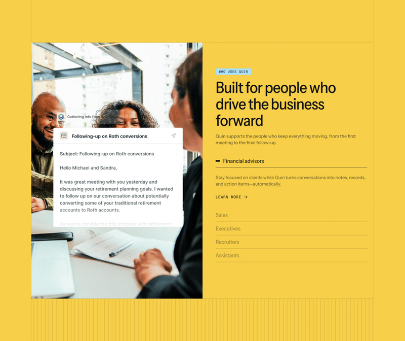 Quin
			automation ui component