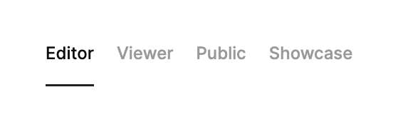 Retool
				tabs ui component