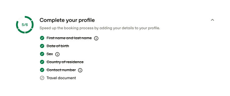 Travelperk
				progress indicator ui component