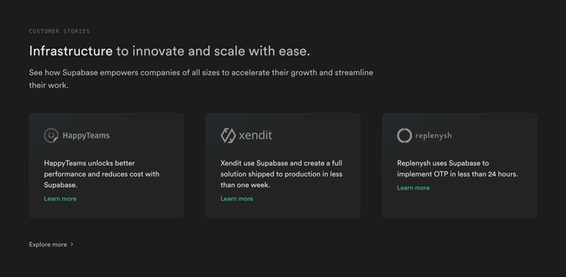 Supabase
				social proof ui component