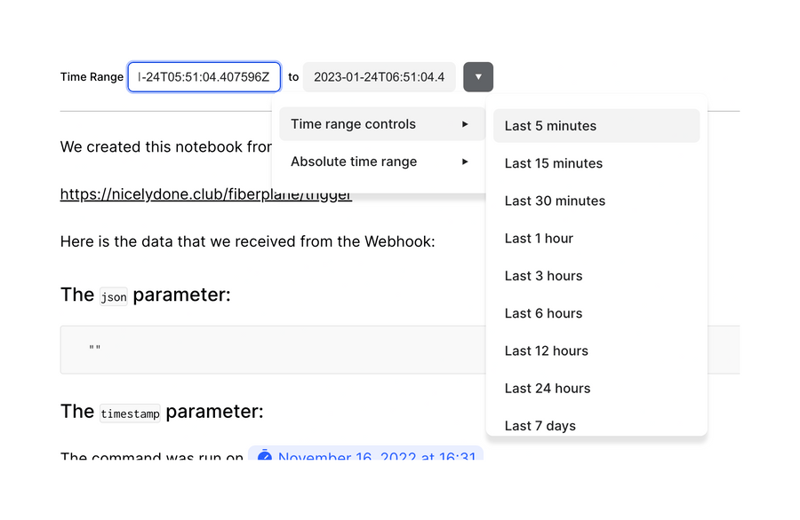 Fiberplane
				dropdown menu ui component