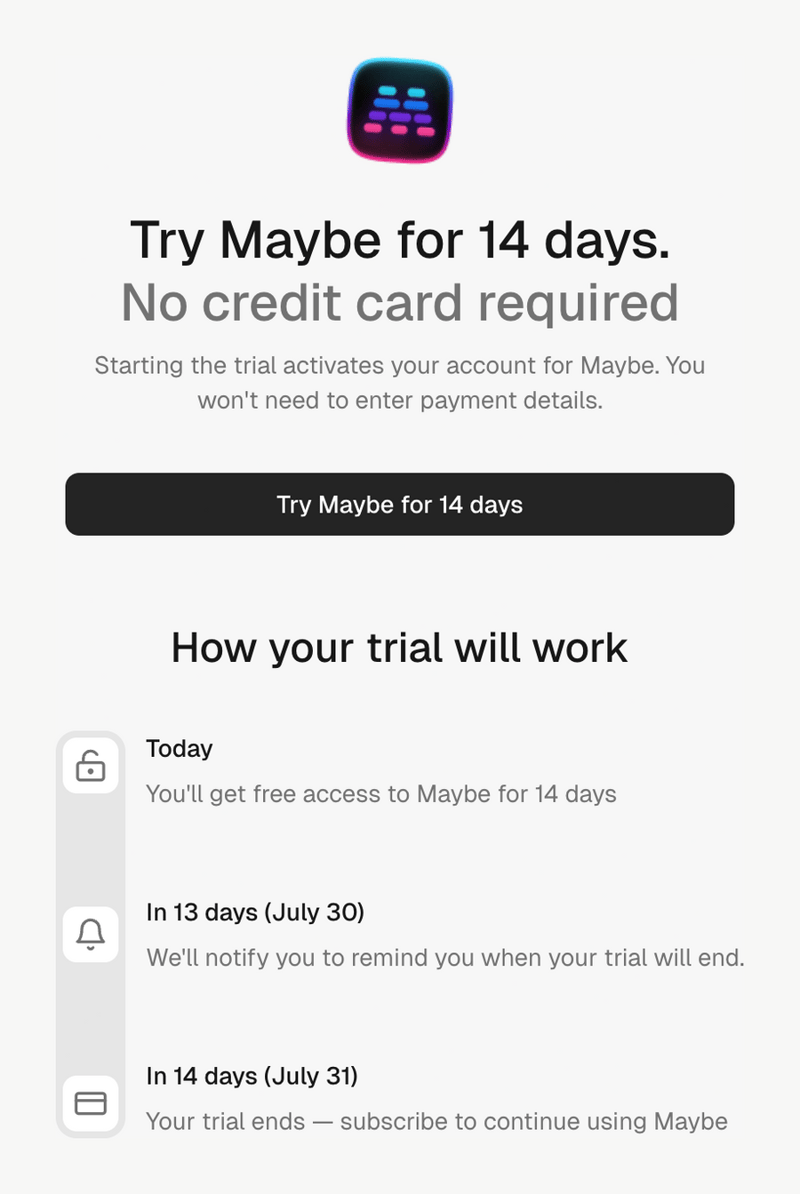 Maybe Finance
				timeline & history ui component