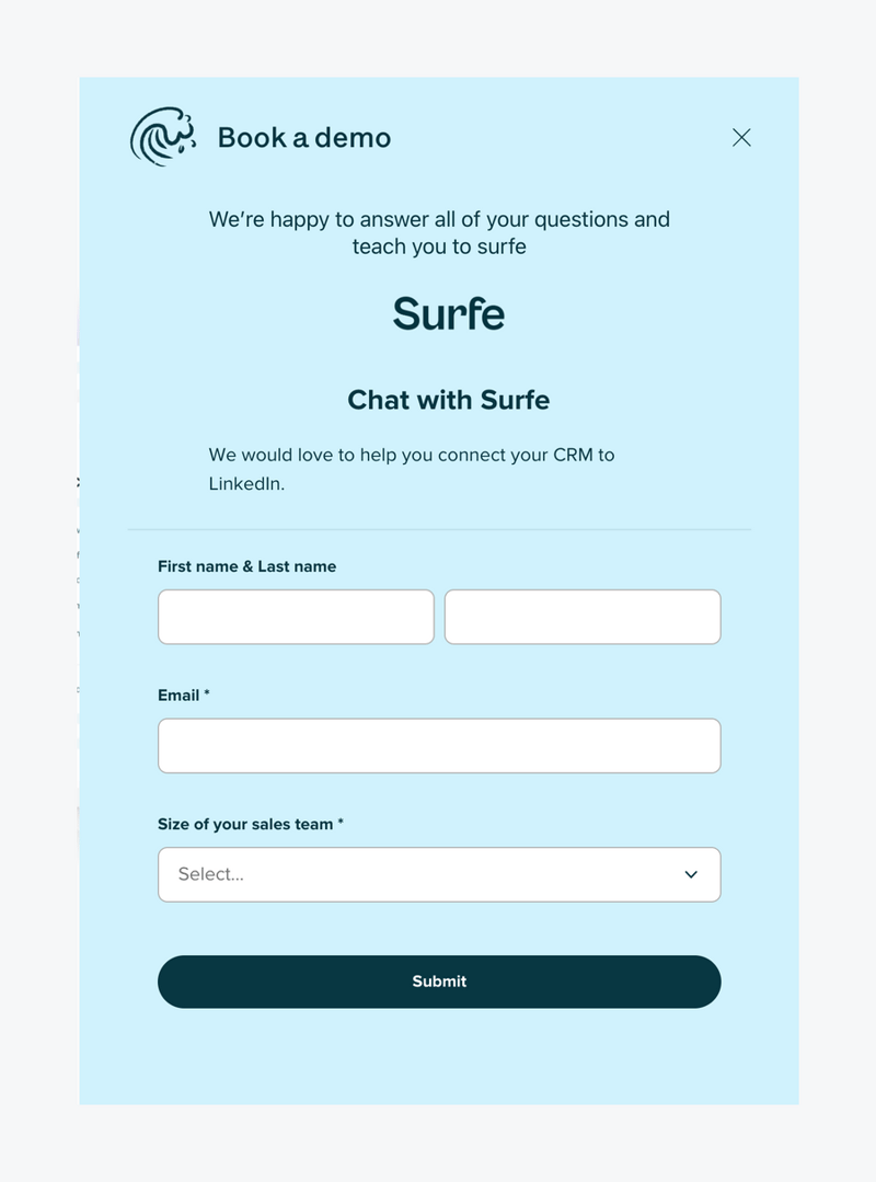 Surfe
				form element ui component