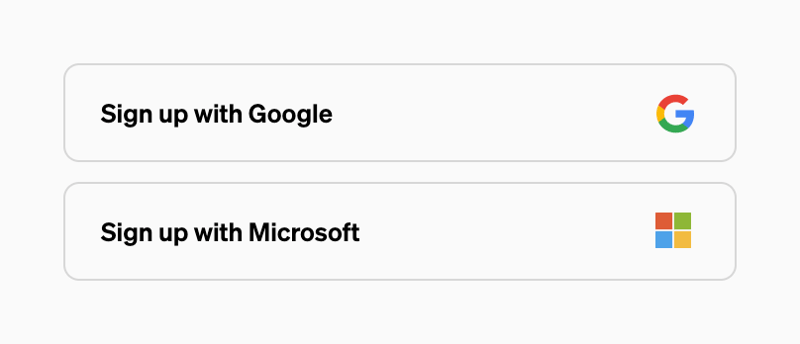 Standards
				social login button ui component
