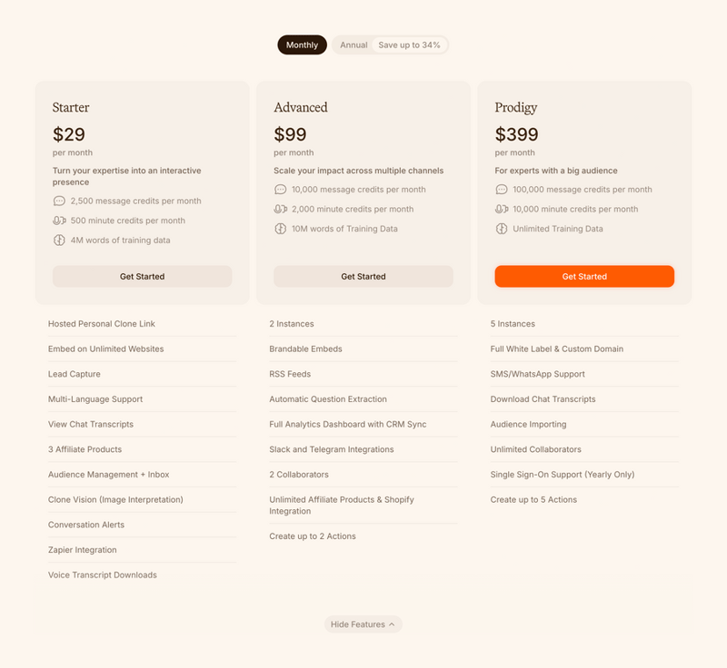 Delphi
				pricing section ui component
