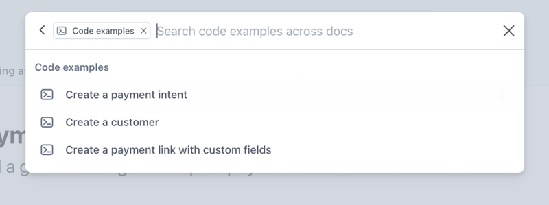 Stripe
				input search ui component