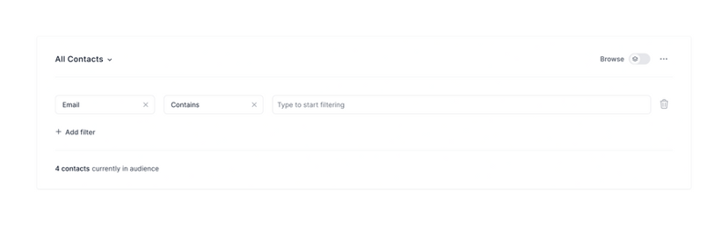 Loops
			user management ui component