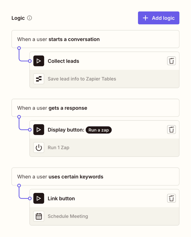 Zapier
				query builder ui component