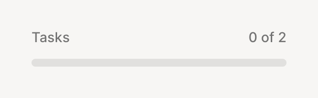 Aboard
				progress indicator ui component