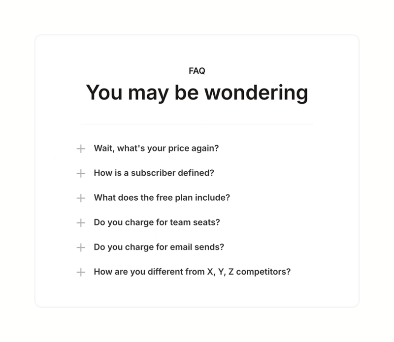 Loops
				faq ui component