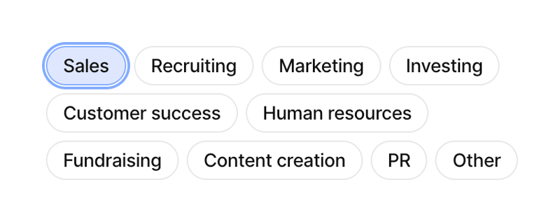 Attio
				badge ui component