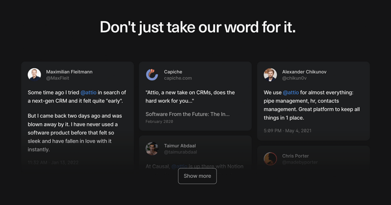 Attio
				social proof ui component
