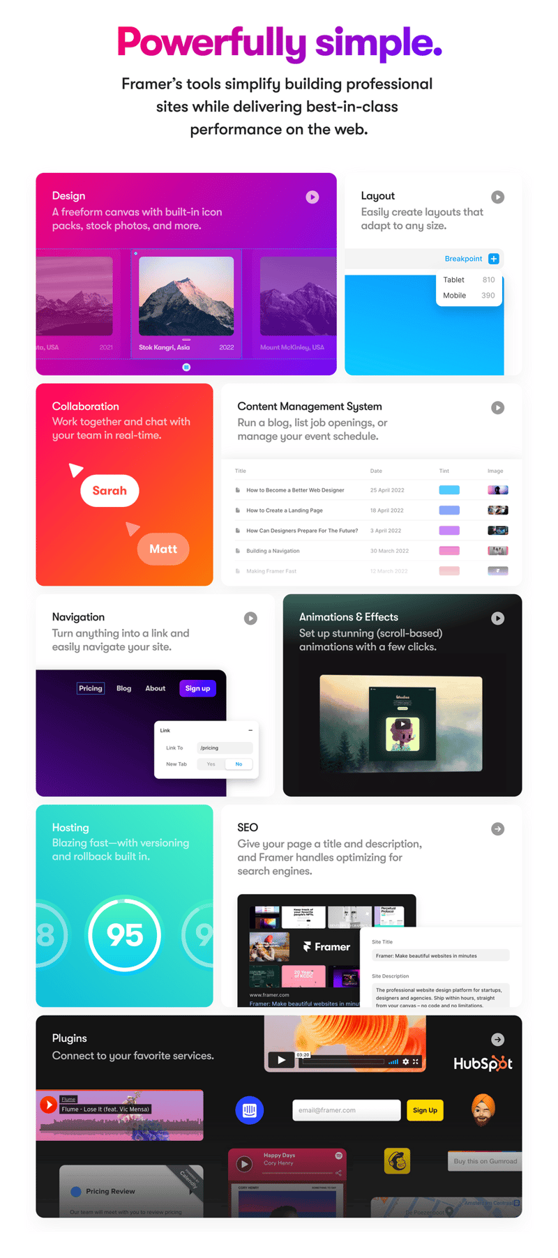 Framer
				bento box ui component