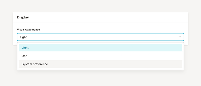 Monarch
				theme settings ui component