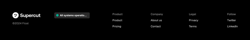 Supercut
				footer ui component