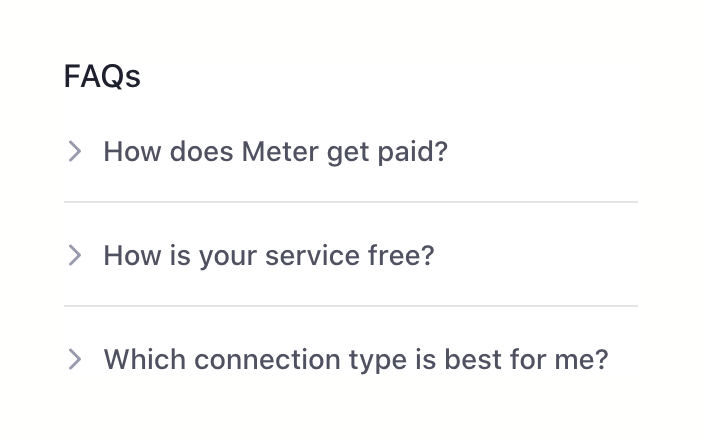 Meter
				faq ui component