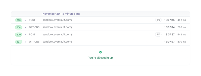 Evervault
				table ui component