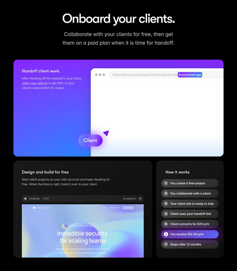 Framer
				bento box ui component