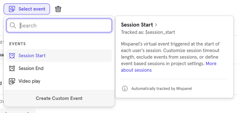Mixpanel
				tooltip ui component