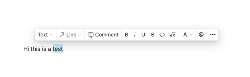 Notion
				rich text editor ui component