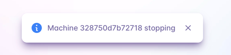 Fly
				notification toast ui component