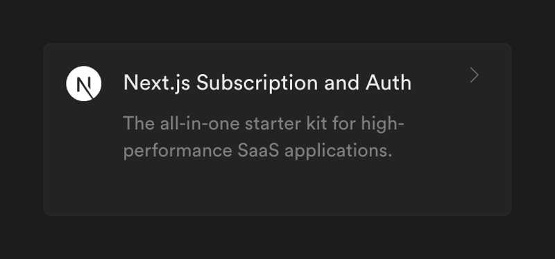 Supabase
				card ui component