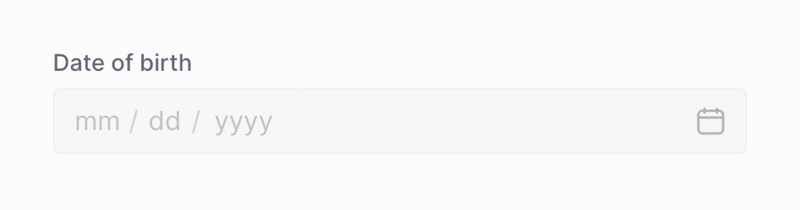 Column
				input date ui component