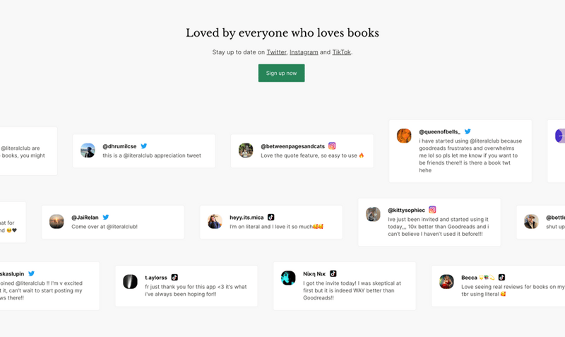 Literal
				testimonial ui component