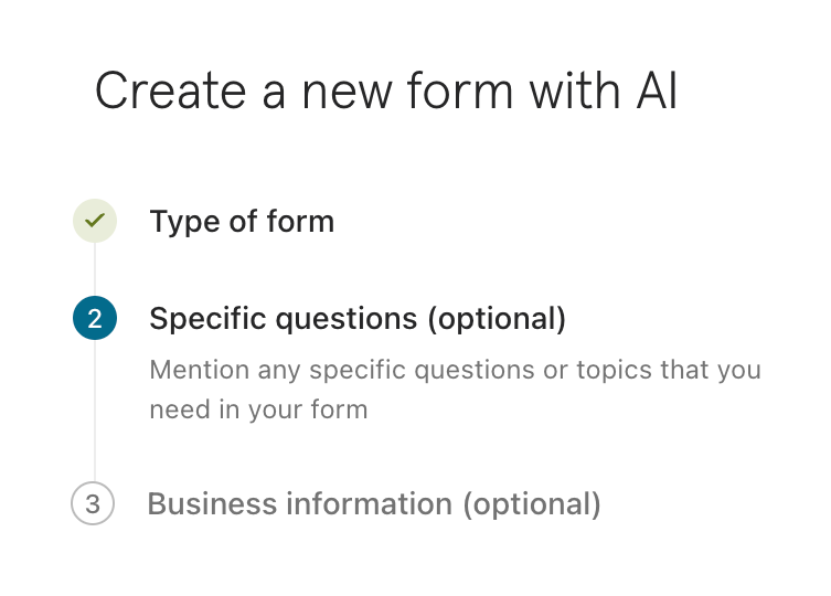 Typeform
				progress indicator ui component