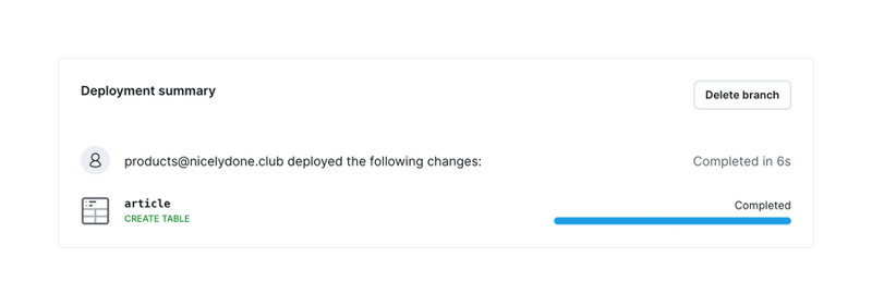 PlanetScale
				message ui component