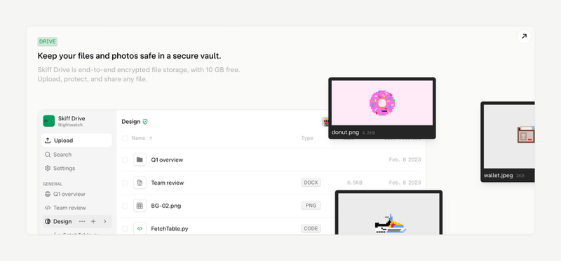 Skiff
				illustration ui component