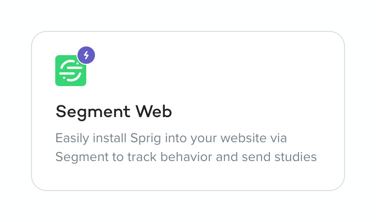 Sprig
				card ui component