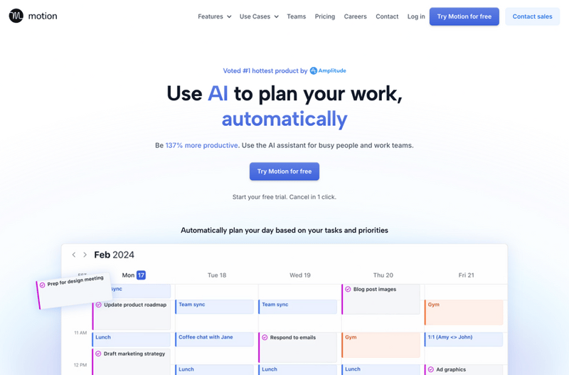 Motion
				hero section ui component