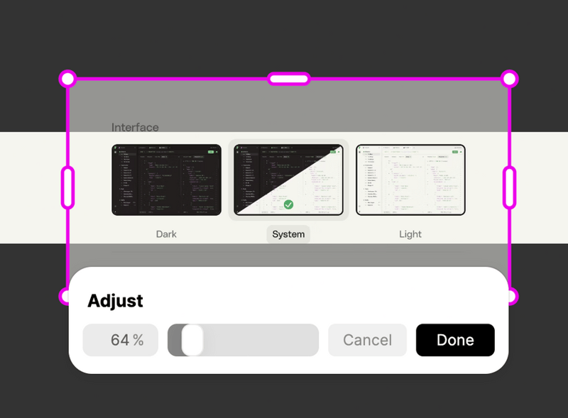 Tome
				slider ui component
