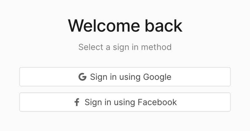 QuestionScout
				social login button ui component
