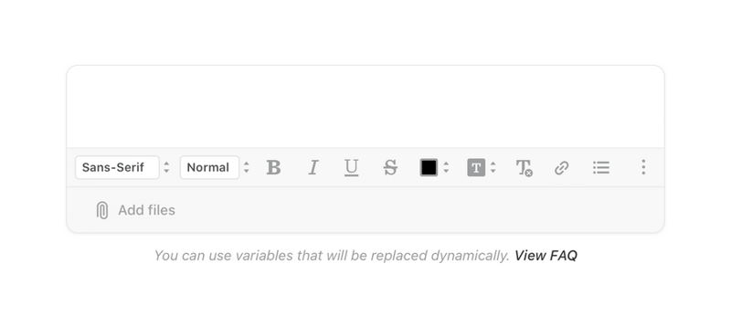 Front
				rich text editor ui component