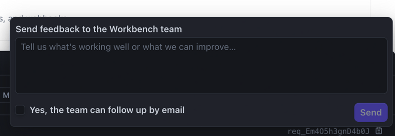 Stripe
				feedback ui component