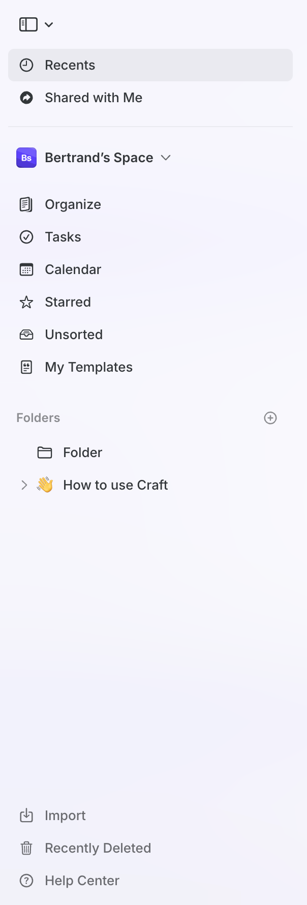 Craft
				vertical navigation ui component