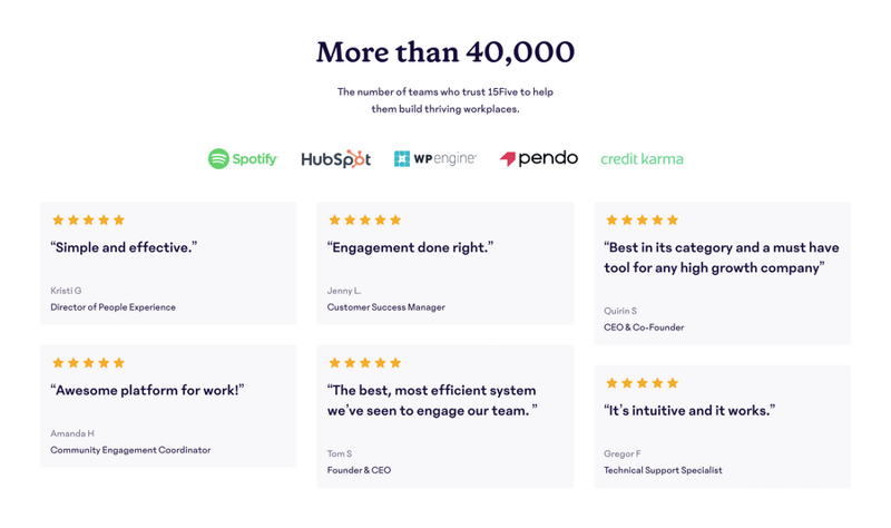 15Five
				testimonial ui component