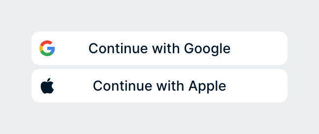 Height
				social login button ui component