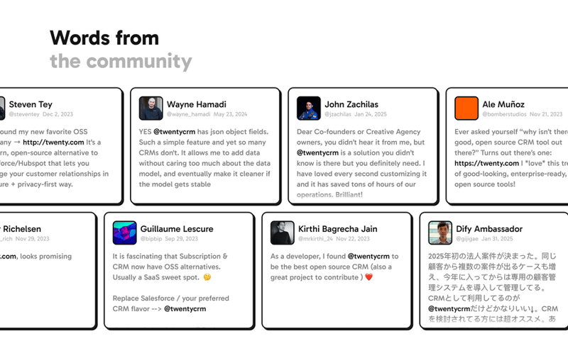 Twenty
				testimonial ui component