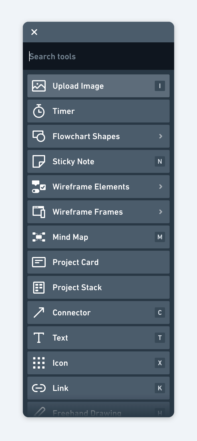 Whimsical
				input search ui component