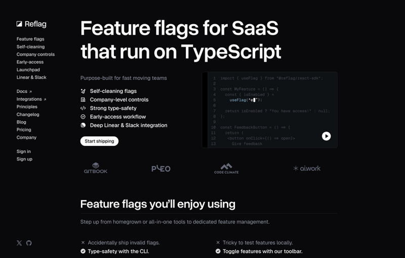 Reflag
				hero section ui component