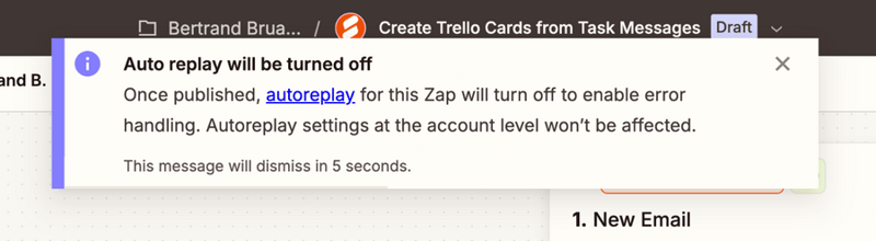 Zapier
				notification toast ui component