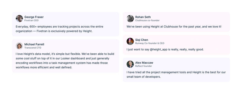 Height
				testimonial ui component