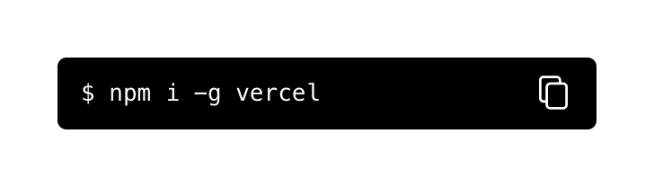 Vercel
				code block ui component