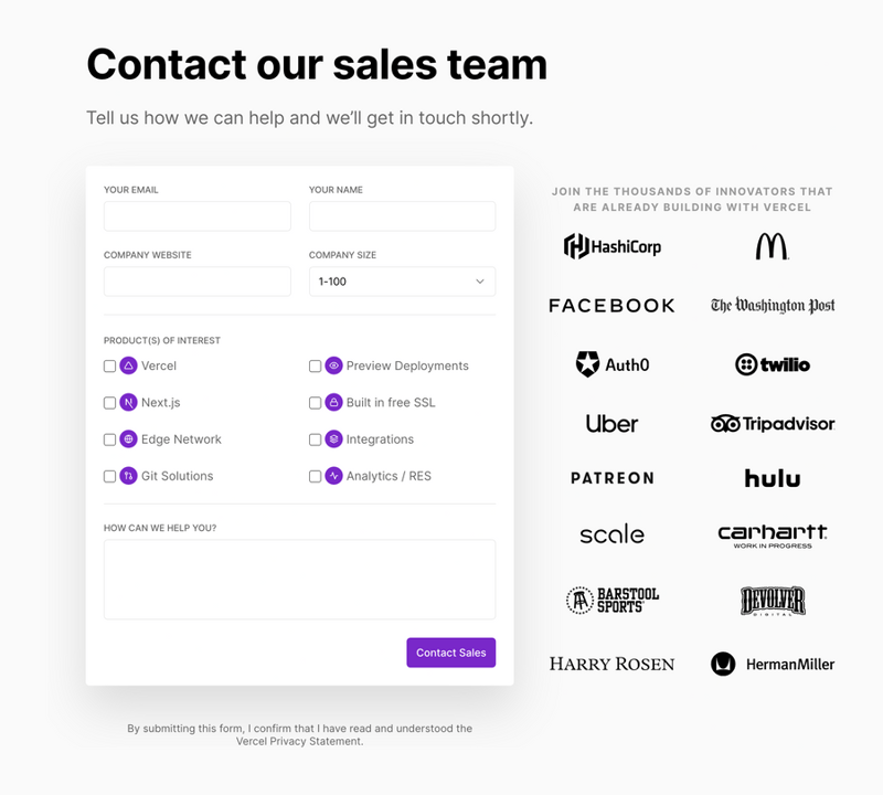 Vercel
				form element ui component